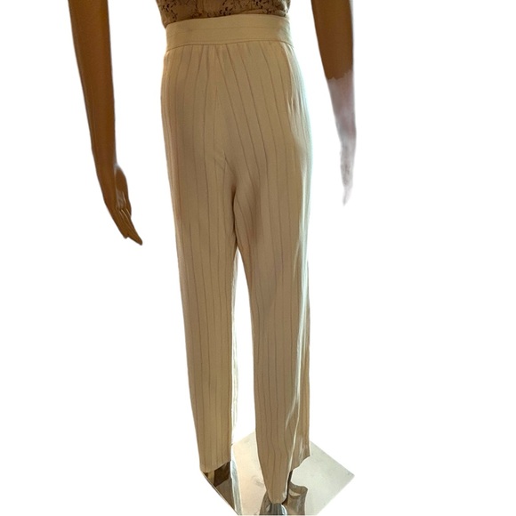 Liliu Pink & Cream Pinstripe Pants Size 12 - Picture 6 of 7